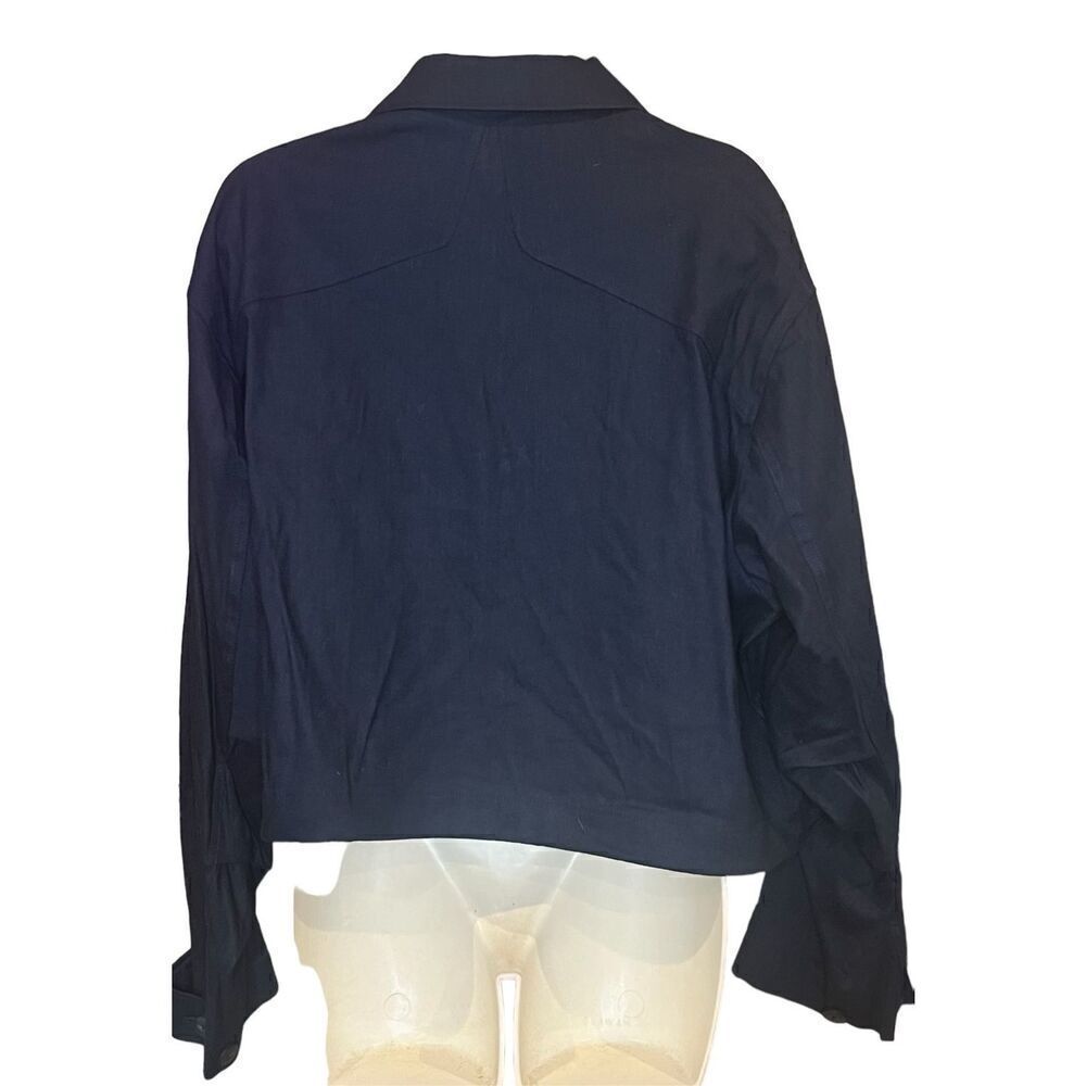 Rag & Bone Piper Linen Jacket In Navy Nwot Size Xl - image 7